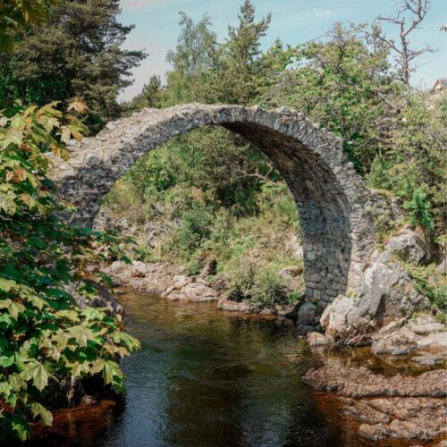 old packhorse bridge carrbridge scotland