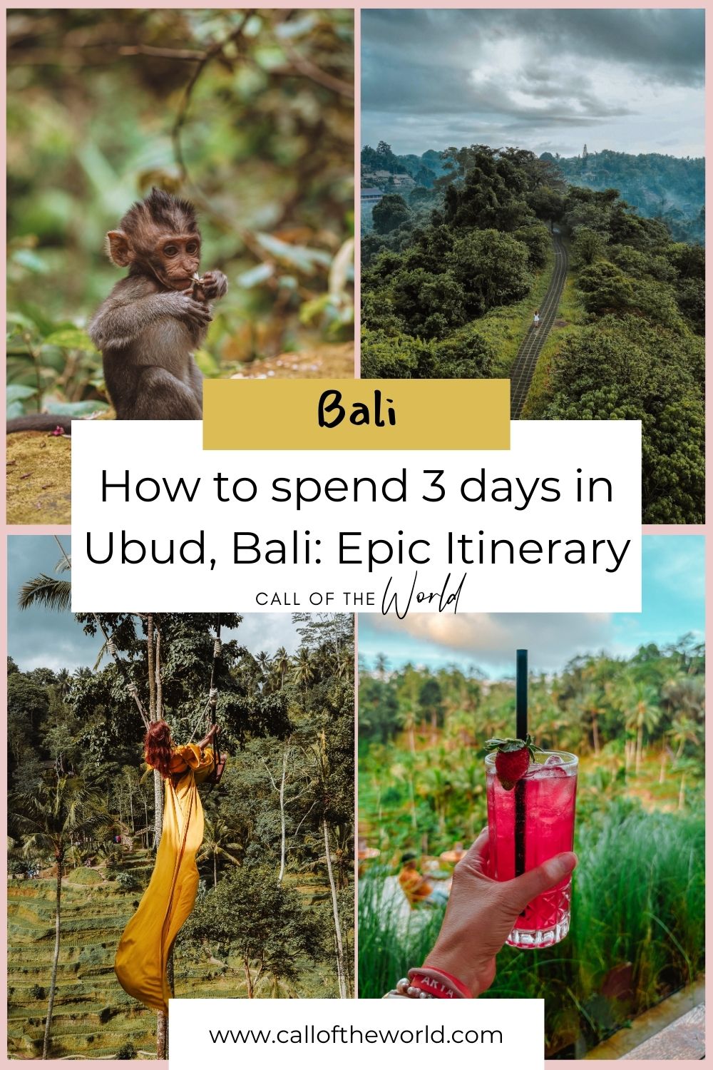 How to spend 3 days in Ubud, Bali: Epic Itinerary