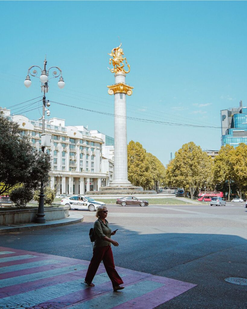 What to do in Tbilisi, Georgia: Epic Itinerary. Freedom Square.