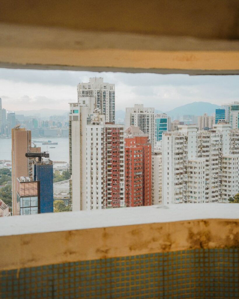 Visiting the Lai Tak Tsuen cylindrical building, Hong Kong. Hong Kong is full of incredibly photogenic buildings.